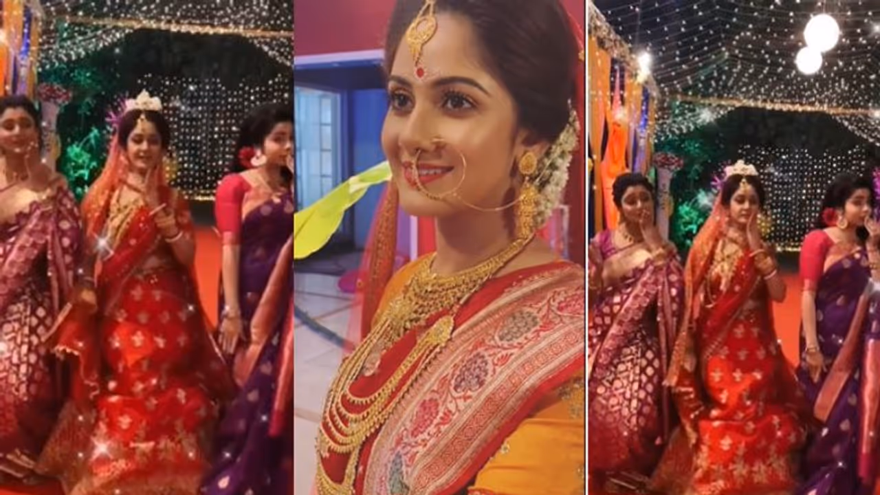 ছাদনাতলায় বরকে আনতে গিয়ে এ কী করল গুনগুন, 'টুম্পা সোনা'য় কাঁপছে বিয়ের আসর ছাদনাতলায় বরকে আনতে গিয়ে এ কী করল গুনগুন, 'টুম্পা সোনা'য় কাঁপছে বিয়ের আসর