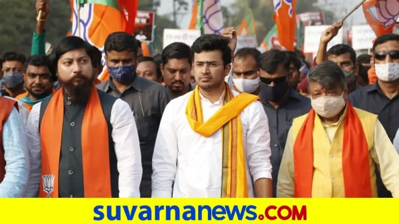 Karauli Violence ಕರೌಲಿ ಪ್ರವೇಶಿಸಲು ಯತ್ನಿಸಿದ ಸಂಸದ ತೇಜಸ್ವಿ ಸೂರ್ಯ ರಾಜಸ್ಥಾನ ಪೊಲೀಸ್ ವಶಕ್ಕೆ! Karauli Violence ಕರೌಲಿ ಪ್ರವೇಶಿಸಲು ಯತ್ನಿಸಿದ ಸಂಸದ ತೇಜಸ್ವಿ ಸೂರ್ಯ ರಾಜಸ್ಥಾನ ಪೊಲೀಸ್ ವಶಕ್ಕೆ!