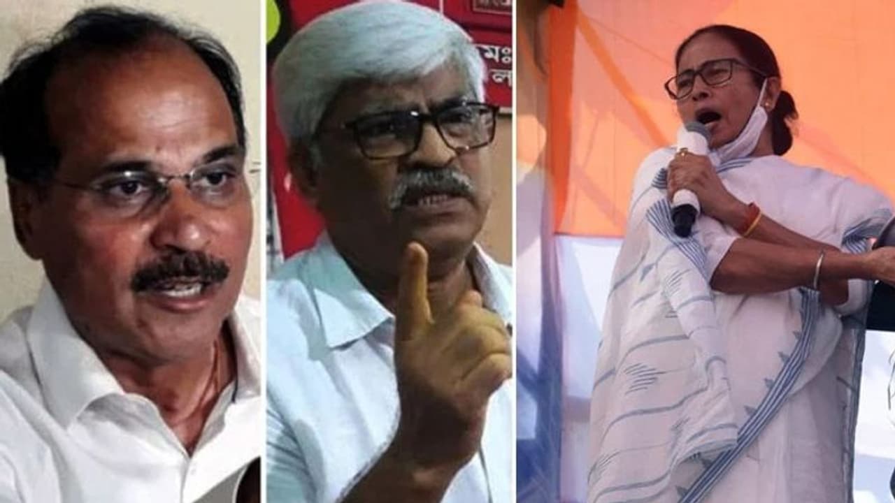 Adhir Ranjan Chowdhury, Sujan Chakraborty slams Mamata Banerjee on farmers protest issue