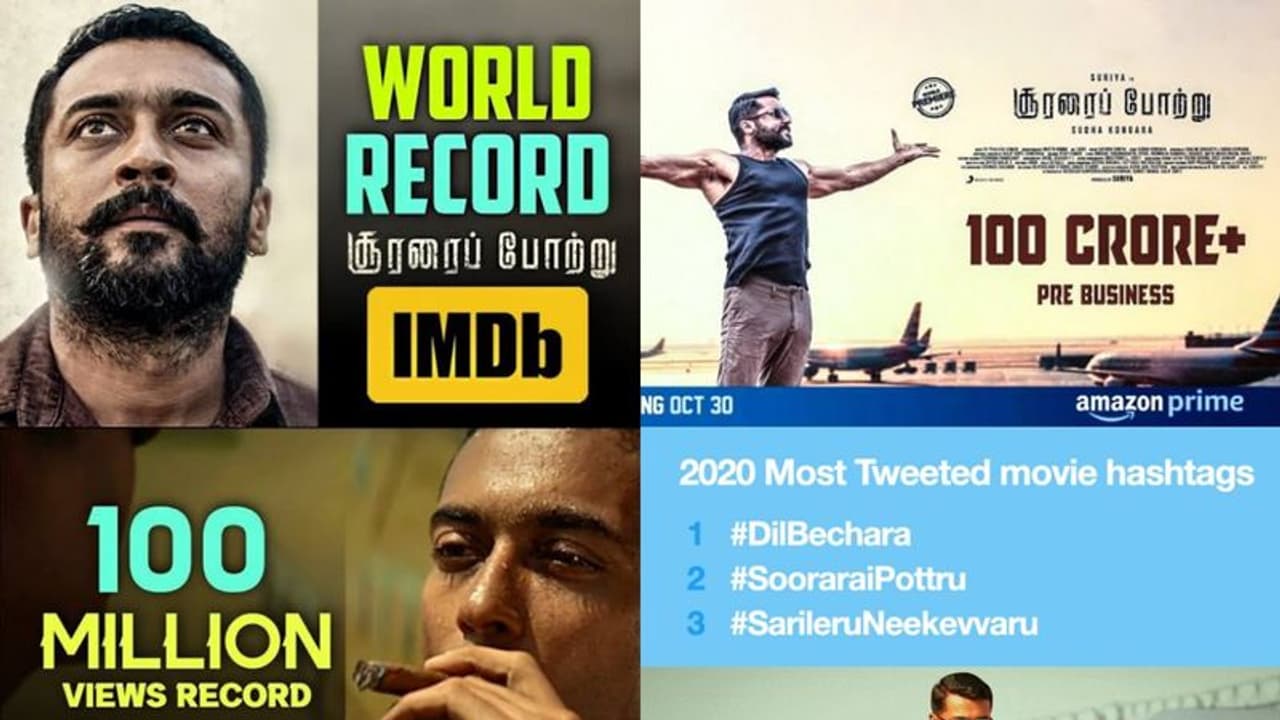 அடுத்தடுத்து அதிரடி... சூர்யாவின் “சூரரைப் போற்று” படம் கூகுளில் செய்த சாதனை...! அடுத்தடுத்து அதிரடி... சூர்யாவின் “சூரரைப் போற்று” படம் கூகுளில் செய்த சாதனை...!