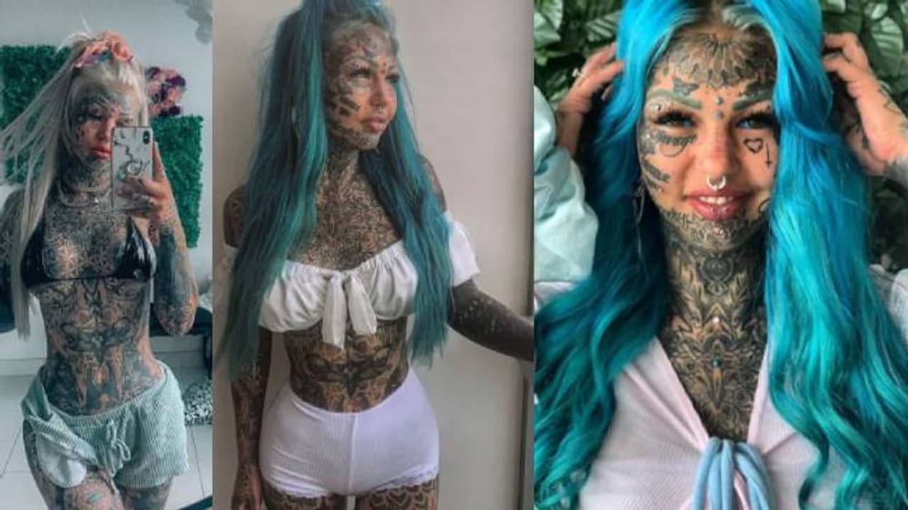 ശരീരം മുഴുവൻ ടാറ്റൂ ചെയ്ത് യുവതി; ചിലവാക്കിയത് 87 ലക്ഷം രൂപ!