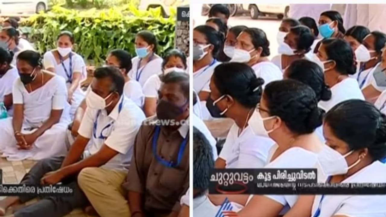 ഇരുട്ടിവെളുത്തപ്പോൾ ജോലി നഷ്ടമായത് നാൽപത് പേർക്ക്; ശങ്കേഴ്സ് ആശുപത്രിയില് സമരം, പ്രതിഷേധം ഇരുട്ടിവെളുത്തപ്പോൾ ജോലി നഷ്ടമായത് നാൽപത് പേർക്ക്; ശങ്കേഴ്സ് ആശുപത്രിയില് സമരം, പ്രതിഷേധം