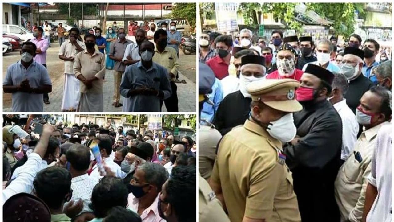 പളളികളിൽ വീണ്ടും പ്രവേശിക്കാനൊരുങ്ങി യാക്കോബായ വിഭാഗം, മുളന്തുരുത്തി പള്ളിക്ക് മുന്നിൽ സംഘർഷാവസ്ഥ പളളികളിൽ വീണ്ടും പ്രവേശിക്കാനൊരുങ്ങി യാക്കോബായ വിഭാഗം, മുളന്തുരുത്തി പള്ളിക്ക് മുന്നിൽ സംഘർഷാവസ്ഥ