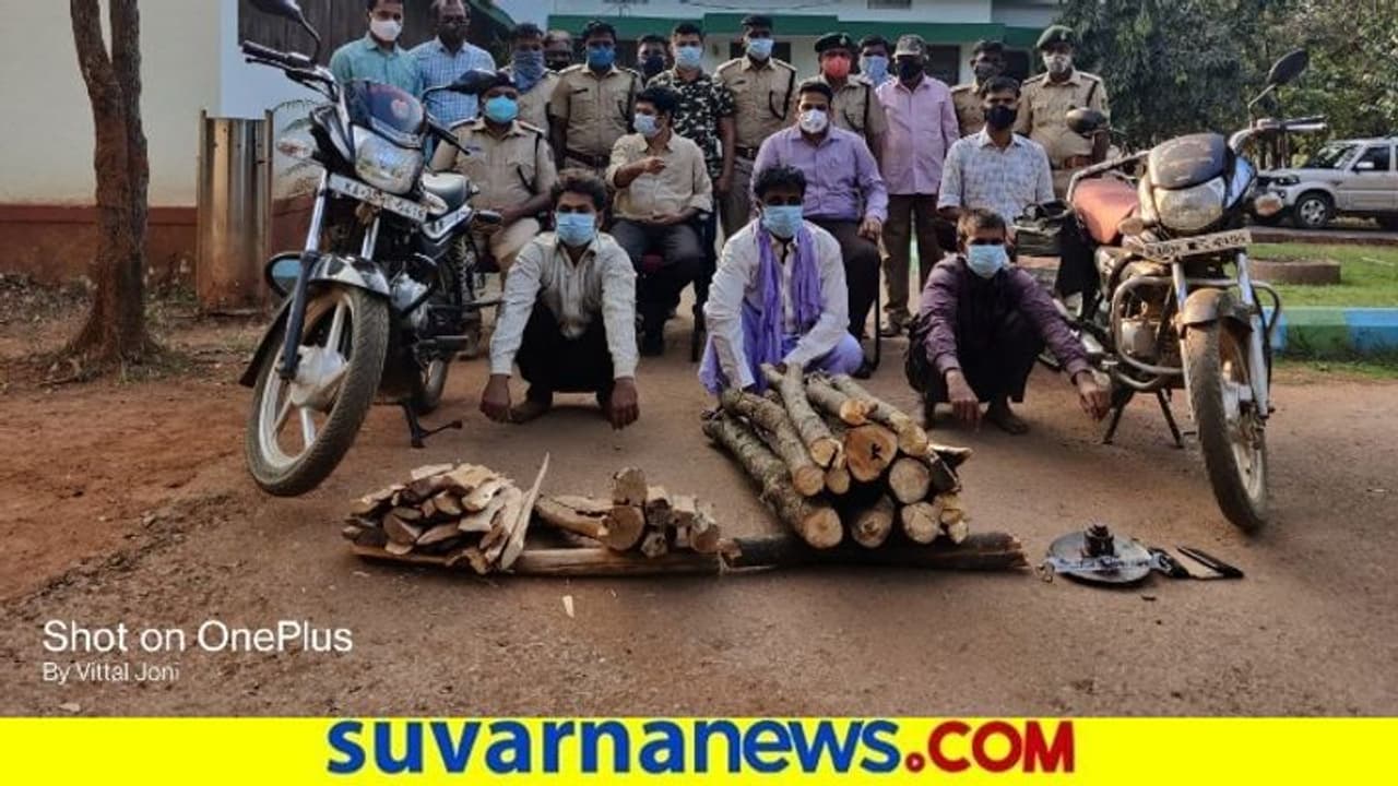 5 ಲಕ್ಷ ಮೌಲ್ಯದ ಶ್ರೀಗಂಧ ವಶ : ಅರೆಸ್ಟ್