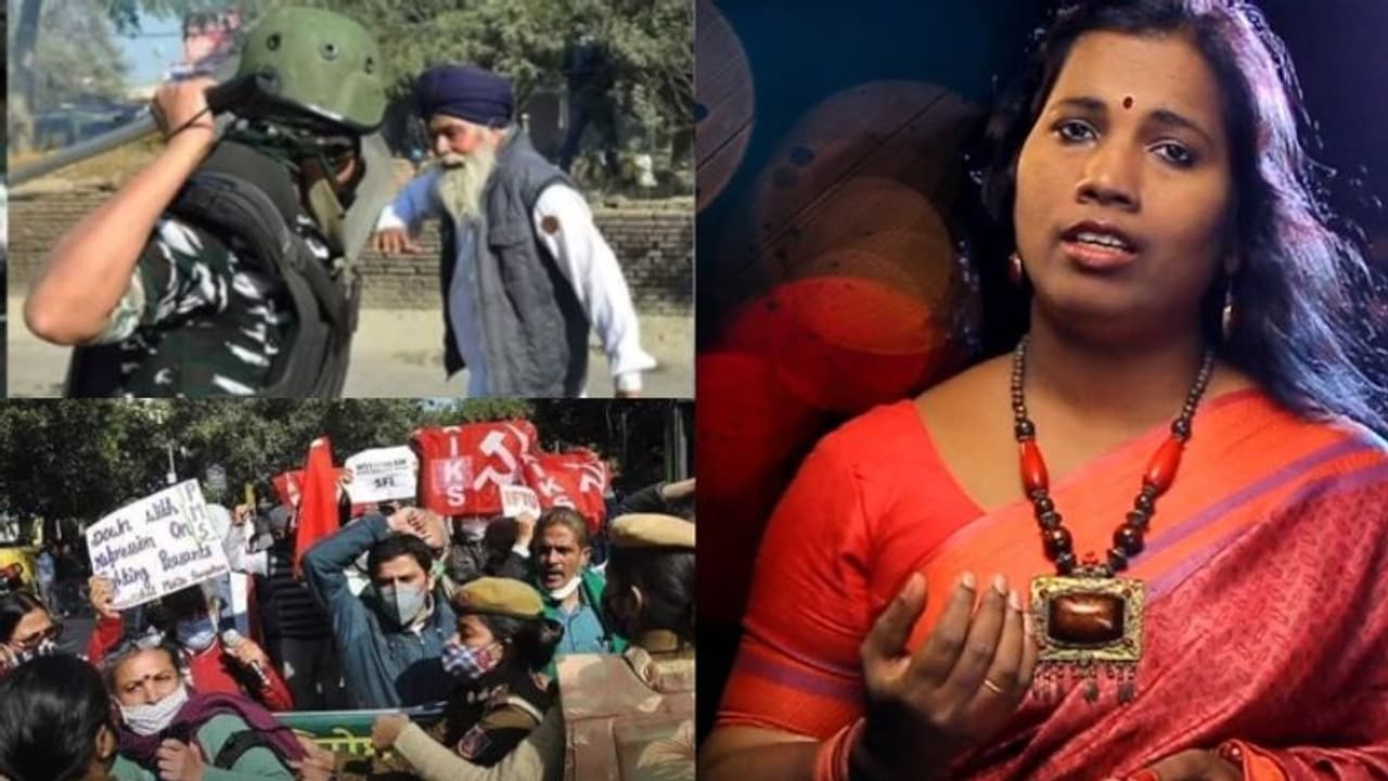 കാണും നാം..; കര്ഷക സമരത്തിന് ഐക്യദാര്ഢ്യവുമായി 'ഹം ദേഖേംഗെ'യുടെ മലയാളം വേര്ഷനുമായി പുഷ്പവതി കാണും നാം..; കര്ഷക സമരത്തിന് ഐക്യദാര്ഢ്യവുമായി 'ഹം ദേഖേംഗെ'യുടെ മലയാളം വേര്ഷനുമായി പുഷ്പവതി