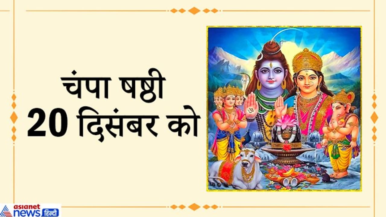 20 दिसंबर को बुधादित्य, सिद्धि और रवियोग में मनाया जाएगा चंपा षष्ठी उत्सव 20 दिसंबर को बुधादित्य, सिद्धि और रवियोग में मनाया जाएगा चंपा षष्ठी उत्सव