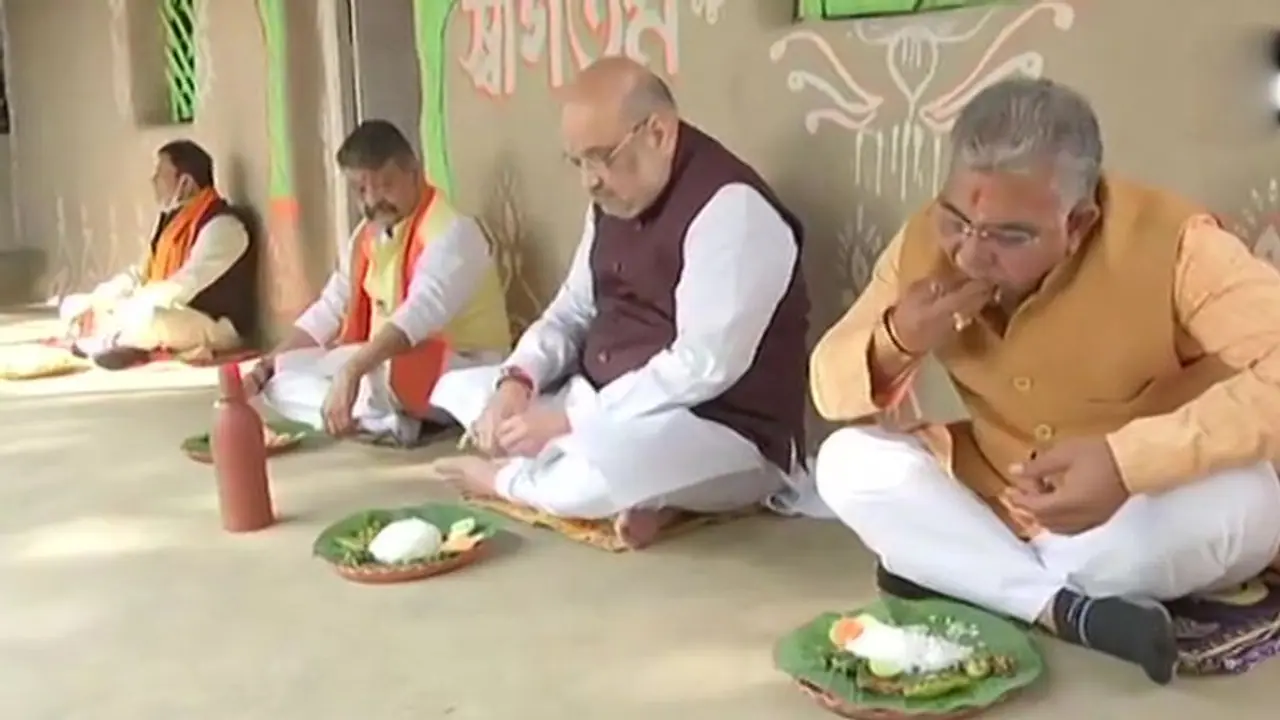 কৃষক সনাতন সিং এর বাড়িতে মধ্যাহ্নভোজন, জানুন কী কী ছিল অমিত শাহের মেনুতে কৃষক সনাতন সিং এর বাড়িতে মধ্যাহ্নভোজন, জানুন কী কী ছিল অমিত শাহের মেনুতে