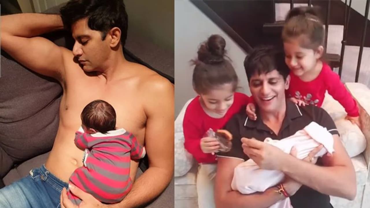 एक दिन की बेटी के साथ शर्टलेस नजर आया नागिन का एक्टर, पापा के ऊपर आराम से लेटी दिखी लाडली एक दिन की बेटी के साथ शर्टलेस नजर आया नागिन का एक्टर, पापा के ऊपर आराम से लेटी दिखी लाडली