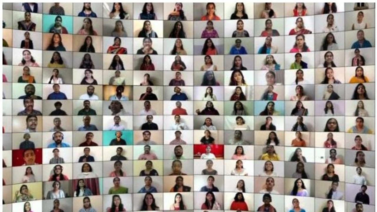 ക്രിസ്തുമസ് സന്ദേശവുമായി മെഗാ വെർച്വല് ക്വയർ ക്രിസ്തുമസ് സന്ദേശവുമായി മെഗാ വെർച്വല് ക്വയർ