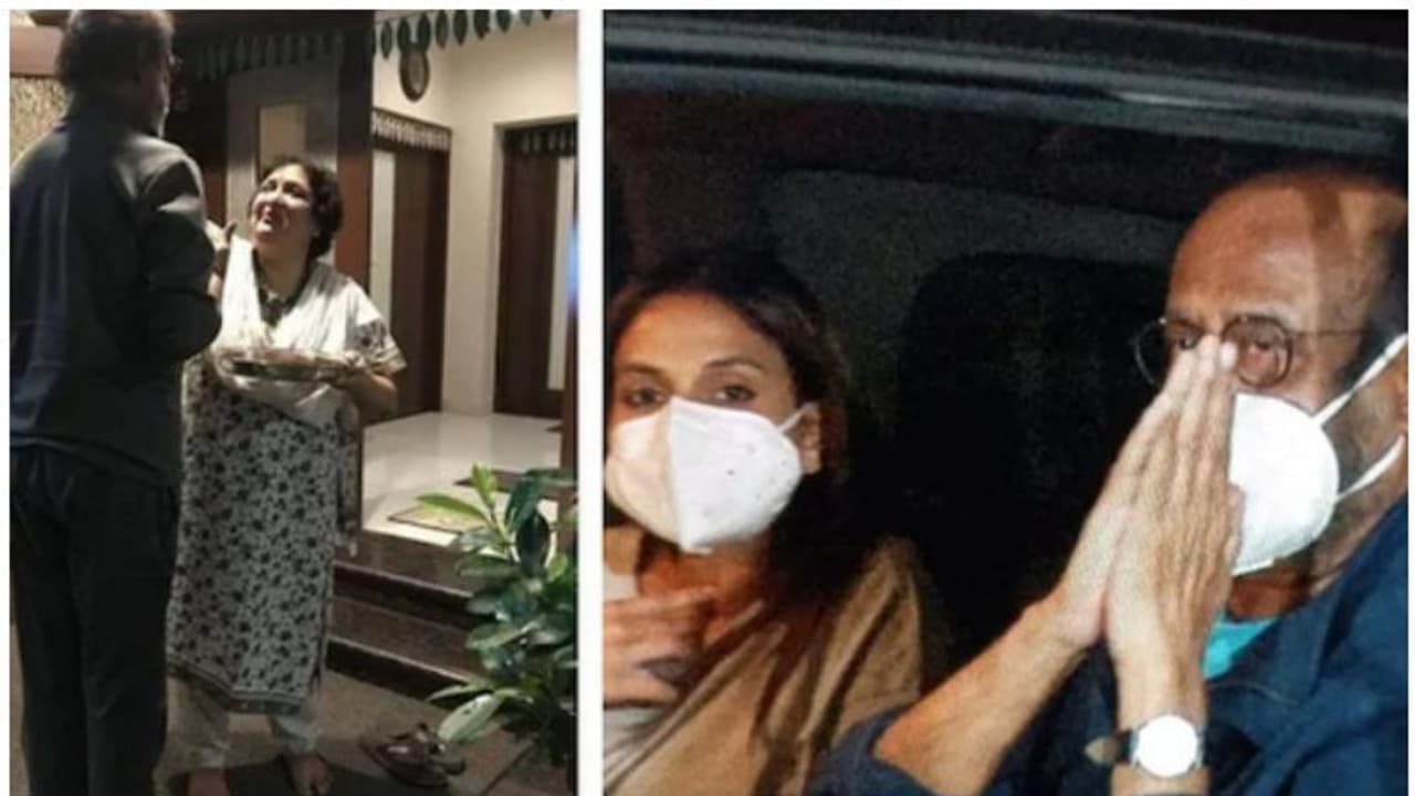 ആശുപത്രിയില്‍ നിന്ന് വീട്ടില്‍ തിരിച്ചെത്തിയ രജനികാന്തിന് ആരതിയുഴിഞ്ഞ് ഭാര്യ ലത, ഫോട്ടോ ഏറ്റെടുത്ത് ആരാധകര്‍