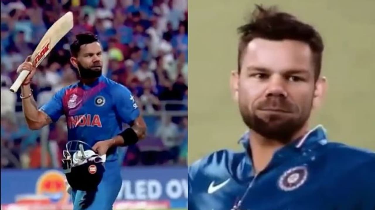 কোহলির রূপে ভারতীয় জার্সিতে ওয়ার্নার, বিরাটকে শুভেচ্ছা জানাতে অভিনব উদ্যোগ অজি তারকার কোহলির রূপে ভারতীয় জার্সিতে ওয়ার্নার, বিরাটকে শুভেচ্ছা জানাতে অভিনব উদ্যোগ অজি তারকার