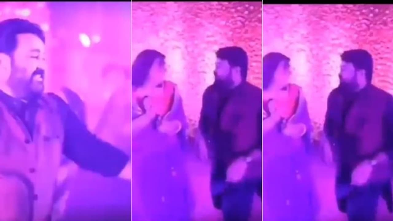 ഒപ്പത്തിനൊപ്പം ചുവടുവെച്ച് മോഹൻലാലും സുചിത്രയും; വൈറലായി താരദമ്പതികളുടെ തകർപ്പൻ നൃത്തം