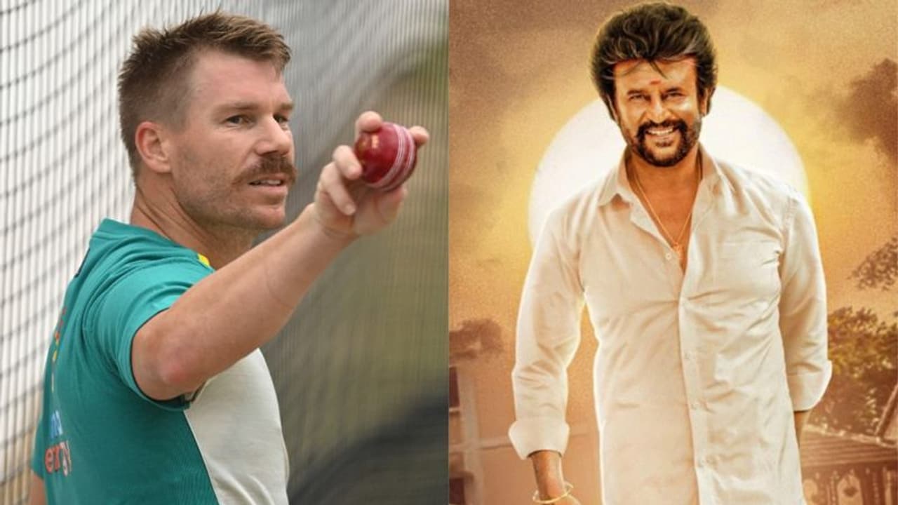 David Warner's Rajinikanth tribute is breaking the Internet David Warner's Rajinikanth tribute is breaking the Internet