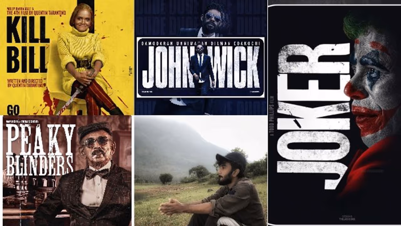 മോളിവുഡിന്റെ ജോക്കറായി ഇന്ദ്രൻസ്, ജോൺവിക്കായി വിനായകൻ ; വൈറലായി തേജസിന്റെ ക്രോസ് ഓവർ പോസ്റ്റേഴ്സ്