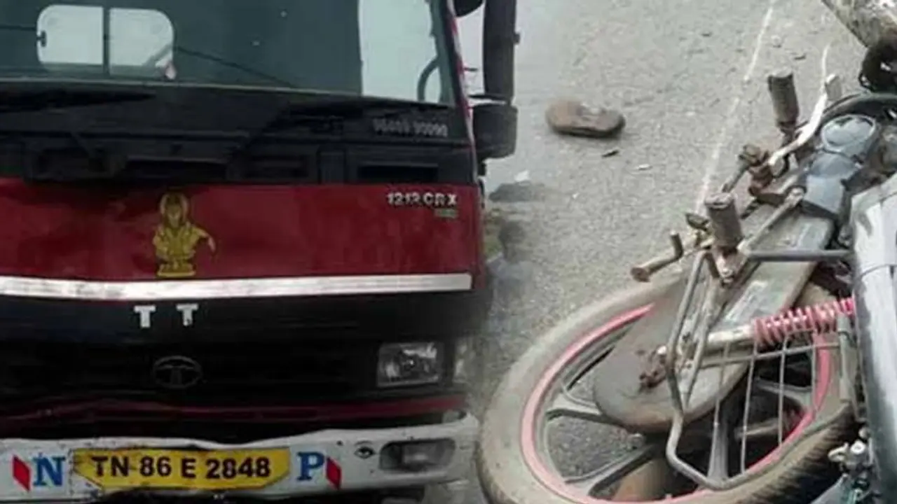 இருசக்கர வாகனம் மீது லாரி மோதல்... திருமணமாகி 20 நாட்களேயான புதுமாப்பிள்ளை துடிதுடித்து உயிரிழப்பு..! இருசக்கர வாகனம் மீது லாரி மோதல்... திருமணமாகி 20 நாட்களேயான புதுமாப்பிள்ளை துடிதுடித்து உயிரிழப்பு..!