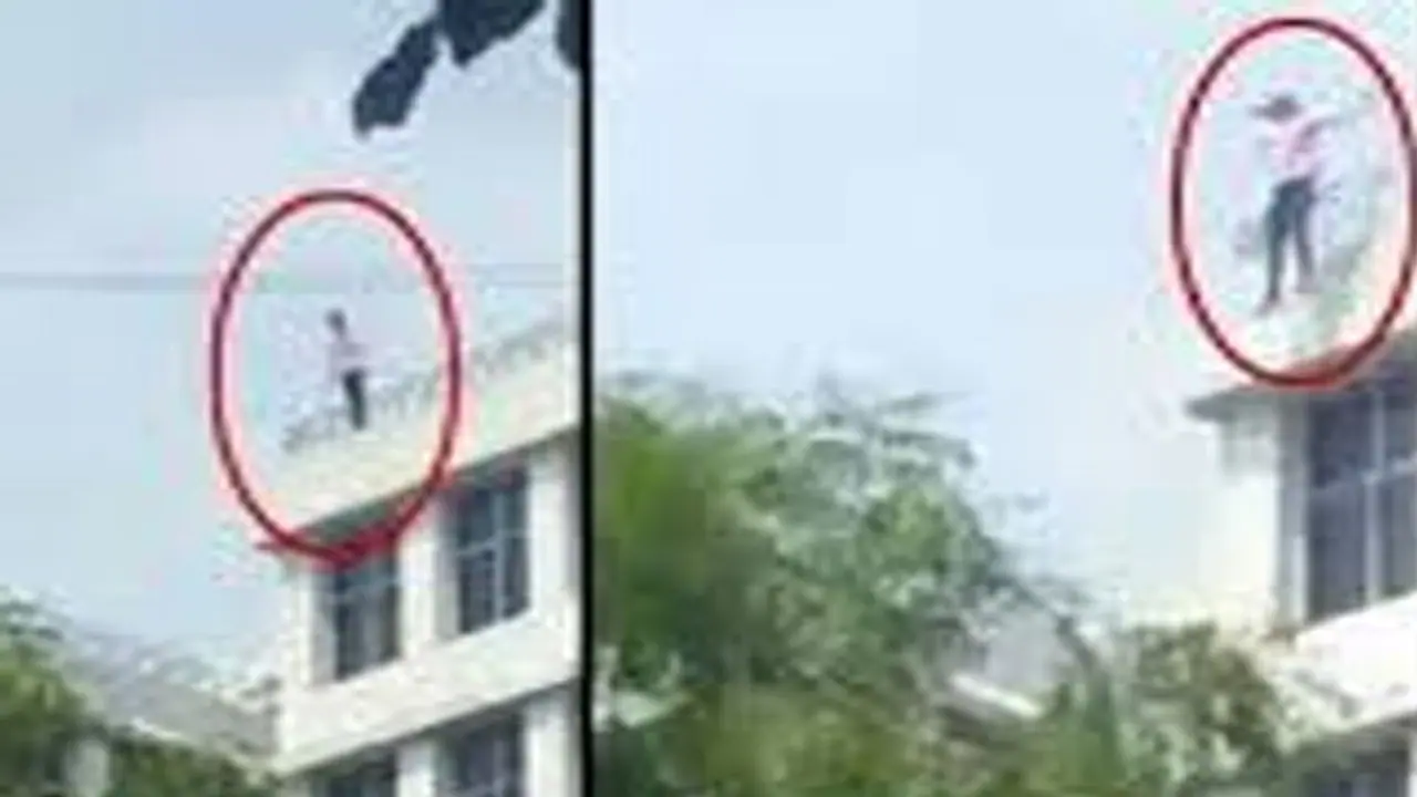 ఆస్పత్రి బిల్డింగ్ నుంచి కింద దూకిన కరోనా రోగి...! ఆస్పత్రి బిల్డింగ్ నుంచి కింద దూకిన కరోనా రోగి...!