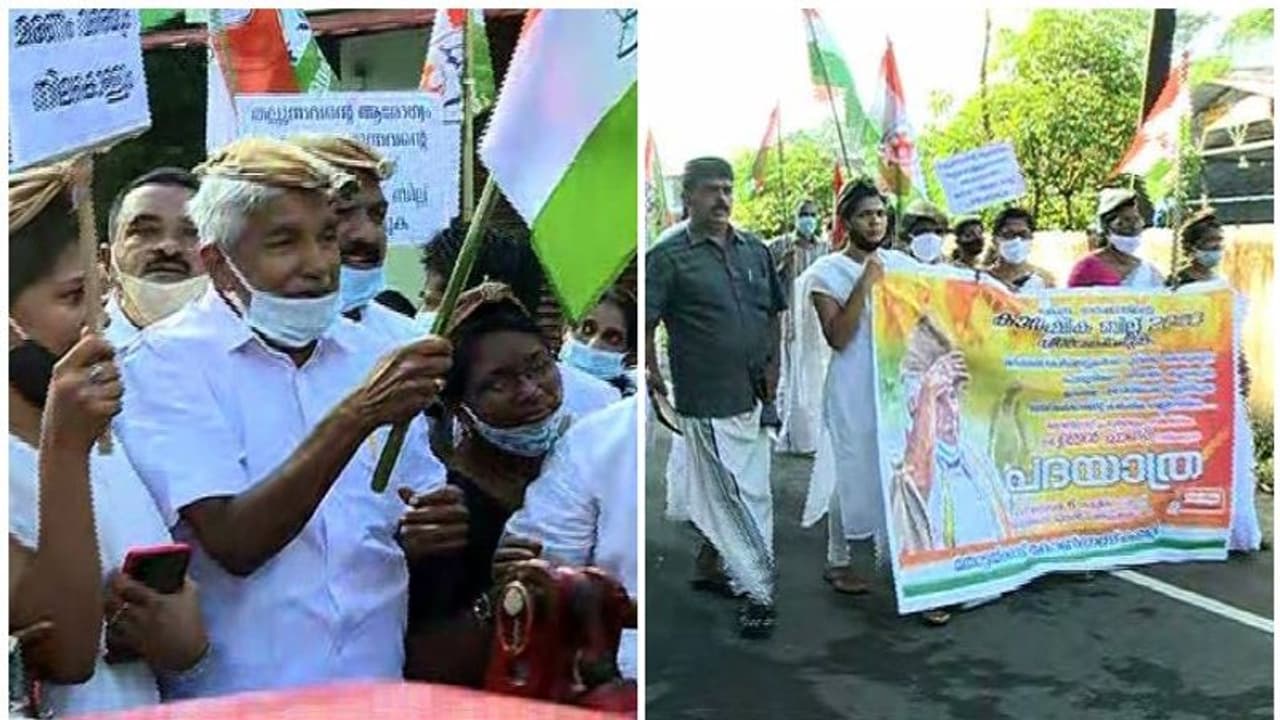 'കാർഷിക നിയമം പിൻവലിക്കണം', കോട്ടയത്ത് ഉമ്മൻചാണ്ടിയുടെ പദയാത്ര 'കാർഷിക നിയമം പിൻവലിക്കണം', കോട്ടയത്ത് ഉമ്മൻചാണ്ടിയുടെ പദയാത്ര