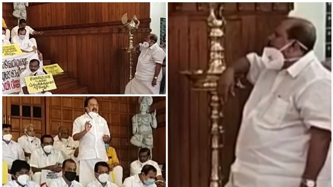 വന്നിരിക്കൂ എന്ന് പിജെ ജോസഫ് ; വിളക്ക് ചാരി പ്രതിപക്ഷ പ്രതിഷേധം നോക്കി നിന്ന് പിസി ജോര്ജ്ജ് വന്നിരിക്കൂ എന്ന് പിജെ ജോസഫ് ; വിളക്ക് ചാരി പ്രതിപക്ഷ പ്രതിഷേധം നോക്കി നിന്ന് പിസി ജോര്ജ്ജ്