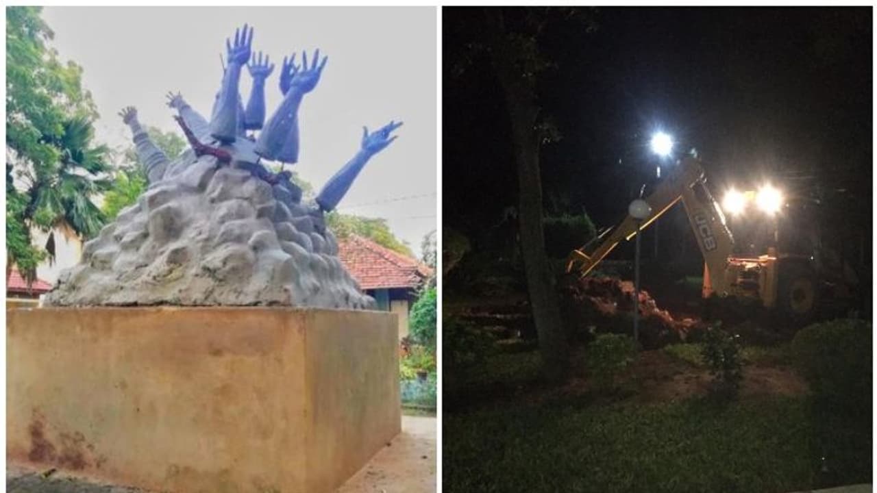 അധികാരികൾ വംശഹത്യാ സ്മാരകം തകർത്തു, ജാഫ്‌ന സർവകലാശാലയിൽ വൻ സംഘർഷാവസ്ഥ