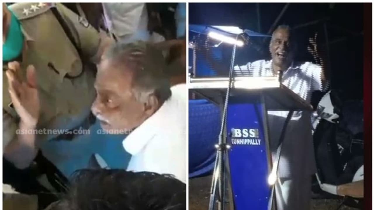 'കാക്കിയഴിച്ചുവെച്ചെത്തിയാൽ കൈകാര്യം ചെയ്യും ', പൊലീസുകാരനെതിരെ സിപിഎം നേതാവിന്റെ ഭീഷണി, വീഡിയോ