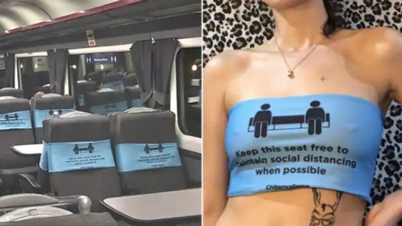 ട്രെയിനിലെ സീറ്റ് കവറെടുത്ത് ക്രോപ് ടോപ്പാക്കി വില്‍ക്കാന്‍ ശ്രമം; യുവതി പിടിക്കപ്പെട്ടു
