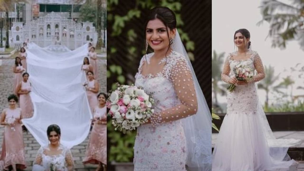 ഇന്ത്യയിലെ ഏറ്റവും നീളം കൂടിയ വെയില്‍; റോയല്‍ ഗൗൺ ഒരുക്കിയത് ആറുമാസം കൊണ്ട്!