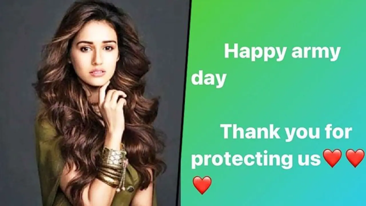Here's how Disha Patani celebrated 'Indian Army Day' Here's how Disha Patani celebrated 'Indian Army Day'