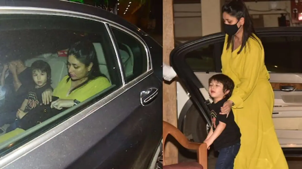 Is Taimur Ali Khan protective of pregnant mom Kareena Kapoor? Here's how he reacted to the paps, Watch Video Is Taimur Ali Khan protective of pregnant mom Kareena Kapoor? Here's how he reacted to the paps, Watch Video