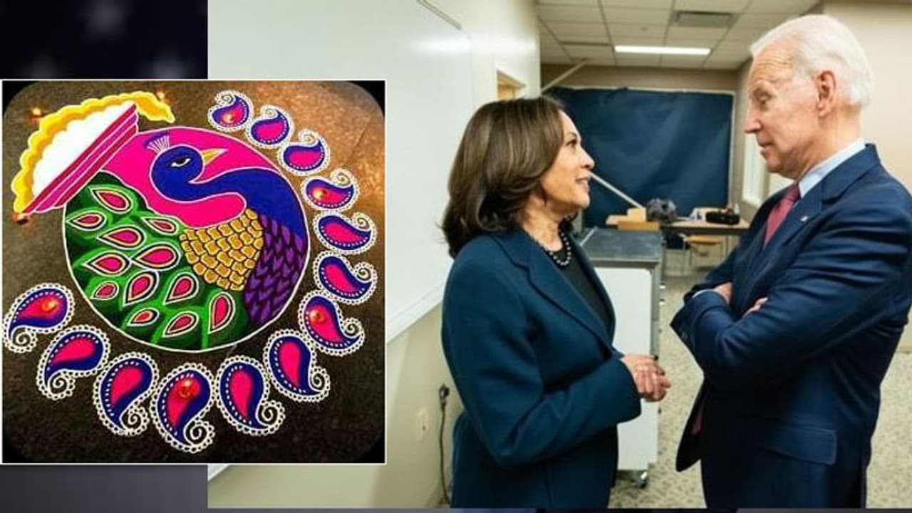 बाइडेन हैरिस के शपथ ग्रहण समारोह में कैपिटल हिल के बाहर बनेगी भारतीय रंगोली, जानिए क्या है इसकी खासियत बाइडेन हैरिस के शपथ ग्रहण समारोह में कैपिटल हिल के बाहर बनेगी भारतीय रंगोली, जानिए क्या है इसकी खासियत