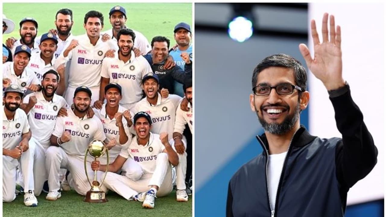 'എക്കാലത്തെയും മഹാത്തായ വിജയം', ഇന്ത്യയെ അഭിനന്ദിച്ച് സുന്ദര് പിച്ചായ് 'എക്കാലത്തെയും മഹാത്തായ വിജയം', ഇന്ത്യയെ അഭിനന്ദിച്ച് സുന്ദര് പിച്ചായ്