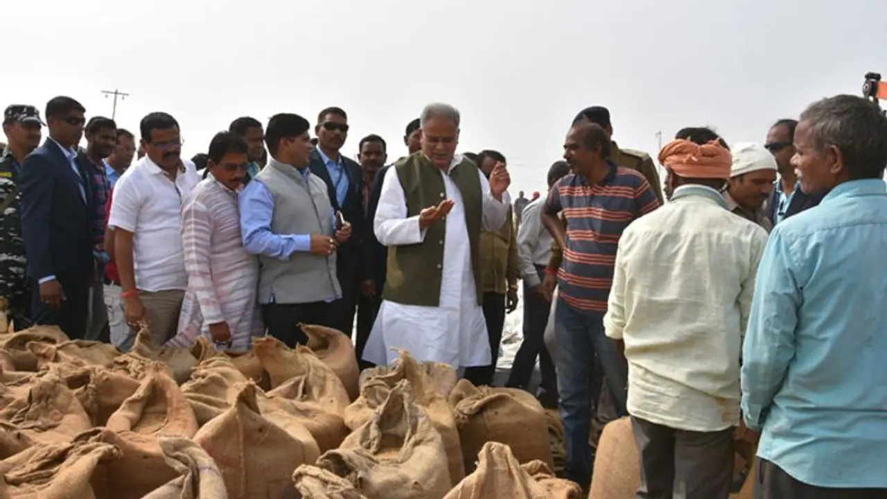 Chhattisgarh records highest paddy procurement in 20 years Chhattisgarh records highest paddy procurement in 20 years