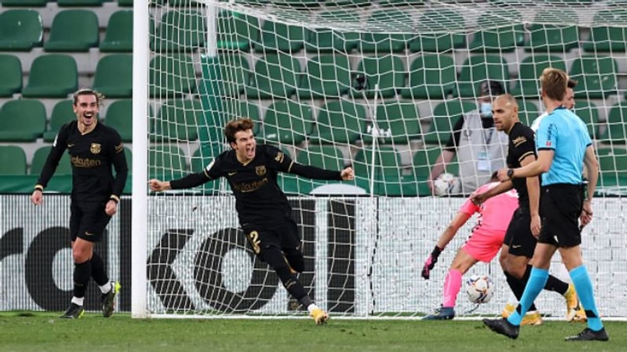 മെസിയില്ലാതെയും ബാഴ്സ തകര്ത്തു; എൽചെയ്ക്കെതിരെ ജയം മെസിയില്ലാതെയും ബാഴ്സ തകര്ത്തു; എൽചെയ്ക്കെതിരെ ജയം