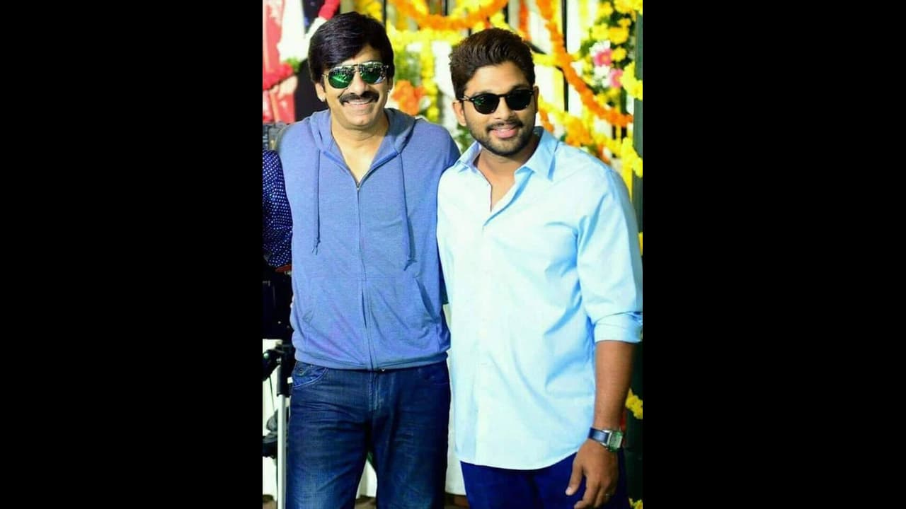 అల్లు అర్జున్ మాట్లాడినట్లే సేమ్ టు సేమ్ రవితేజ కూడా... అల్లు అర్జున్ మాట్లాడినట్లే సేమ్ టు సేమ్ రవితేజ కూడా...