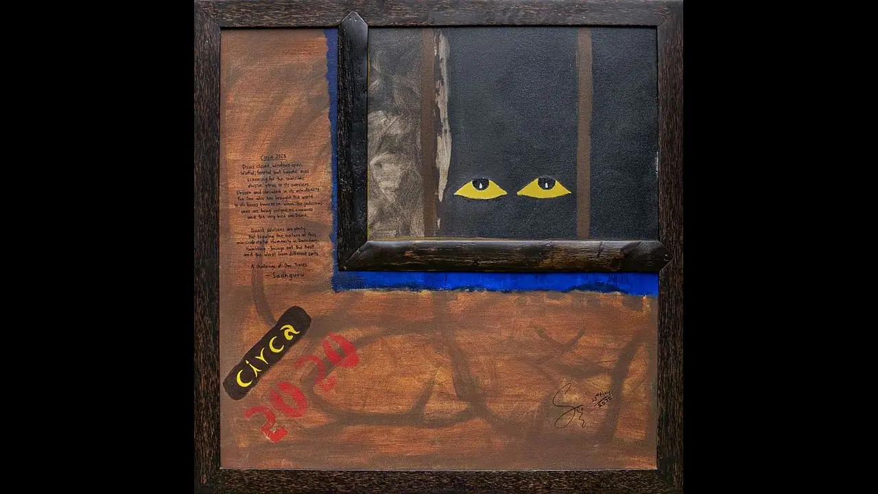 Sadhguru's artwork goes under the hammer, Rs 2.3 crore raised for Covid fight Sadhguru's artwork goes under the hammer, Rs 2.3 crore raised for Covid fight