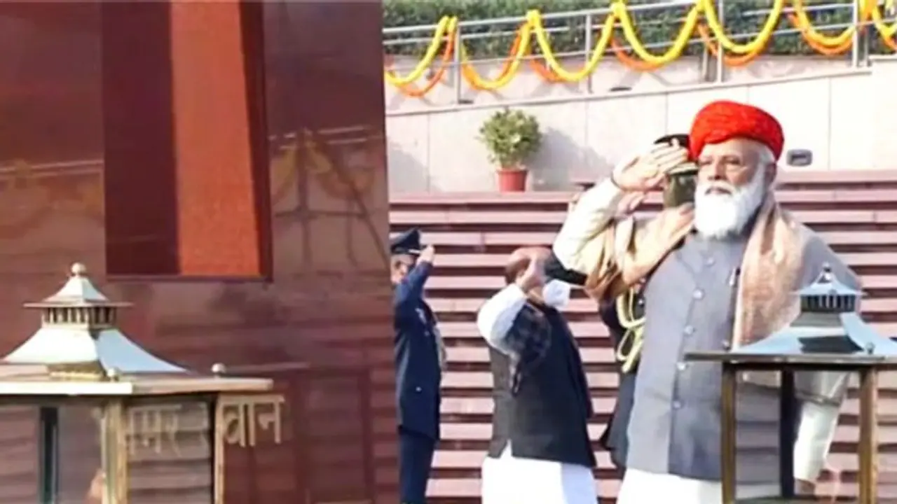 ಯುದ್ಧ ಸ್ಮಾರಕದಲ್ಲಿ ಅಮರ್ ಜವಾನ್ ಜ್ಯೋತಿ ಬೆಳಗಿಸಿದ್ದಕ್ಕೆ ಯೋಧರಿಂದ ಶ್ಲಾಘನೆ: ಪ್ರಧಾನಿ ಮೋದಿ ಯುದ್ಧ ಸ್ಮಾರಕದಲ್ಲಿ ಅಮರ್ ಜವಾನ್ ಜ್ಯೋತಿ ಬೆಳಗಿಸಿದ್ದಕ್ಕೆ ಯೋಧರಿಂದ ಶ್ಲಾಘನೆ: ಪ್ರಧಾನಿ ಮೋದಿ