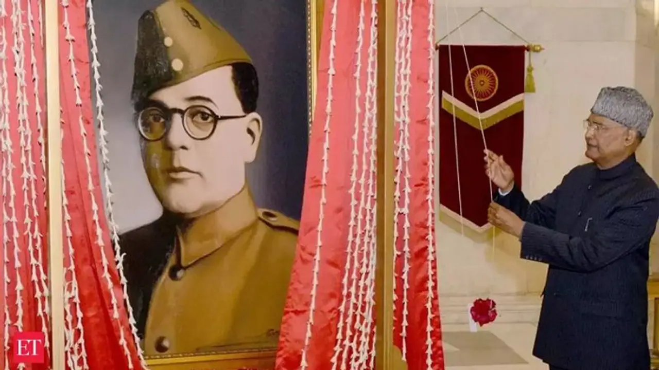 నేతాజీ చిత్రపటంపై వివాదం.. సోషల్ మీడియాలో వైరల్... నేతాజీ చిత్రపటంపై వివాదం.. సోషల్ మీడియాలో వైరల్...