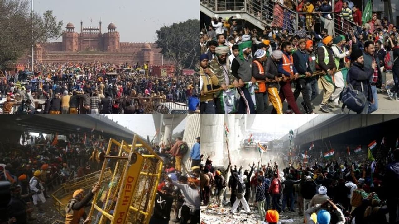 മാർച്ചിന് അനുവദിച്ച സമയം കഴിഞ്ഞു, ചെങ്കോട്ടയിലും ഐടിഒയിലും സംഘർഷം തുടരുന്നു, അക്രമങ്ങളെ തള്ളി സമരസമിതി