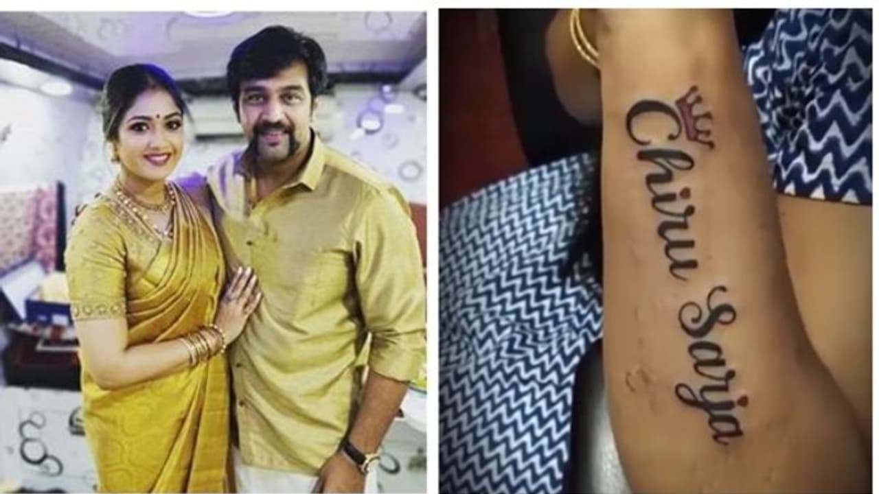 ചീരുവിന്റെ പേര് കയ്യിൽ ടാറ്റൂ ചെയ്ത് ആരാധിക; ആ സ്നേഹത്തിന് നന്ദി പറഞ്ഞ് മേഘ്ന