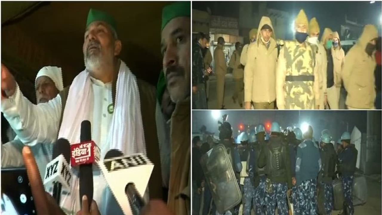 രാത്രി പതിനൊന്നിന് മുമ്പ് ഒഴിഞ്ഞിരിക്കണമെന്ന് പൊലീസ്; വെടിവച്ചാലും പോകില്ലെന്ന് കർഷകർ, മുൾമുനയിൽ ഗാസിപ്പൂർ രാത്രി പതിനൊന്നിന് മുമ്പ് ഒഴിഞ്ഞിരിക്കണമെന്ന് പൊലീസ്; വെടിവച്ചാലും പോകില്ലെന്ന് കർഷകർ, മുൾമുനയിൽ ഗാസിപ്പൂർ