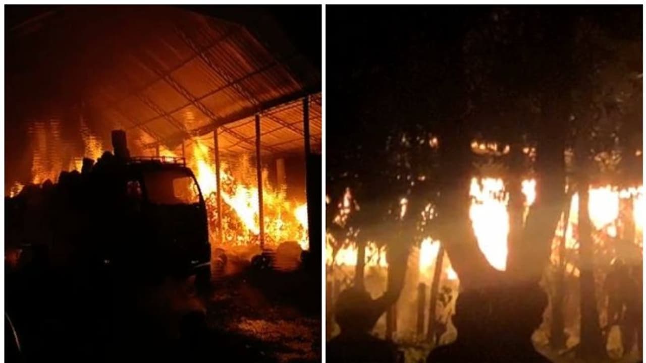 കൊല്ലത്ത് കയർ ഫാക്ടറിയിൽ വൻ തീപിടുത്തം; വാഹനമടക്കം കത്തിനശിച്ചു