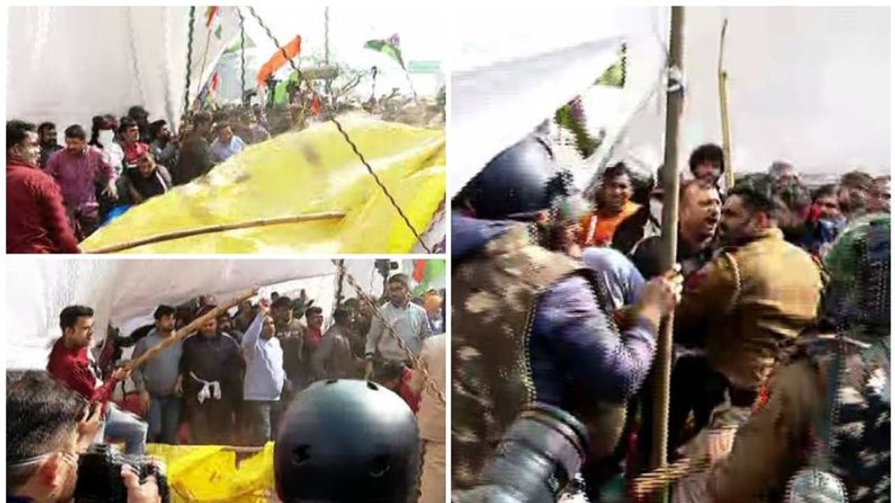 സിംഘുവിൽ വൻ സംഘർഷം, കർഷകരും പ്രതിഷേധക്കാരും ഏറ്റുമുട്ടി, പൊലീസ് നടപടി സിംഘുവിൽ വൻ സംഘർഷം, കർഷകരും പ്രതിഷേധക്കാരും ഏറ്റുമുട്ടി, പൊലീസ് നടപടി