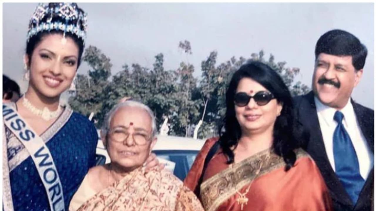ലോക സുന്ദരിപ്പട്ടം നേടിയ പ്രിയങ്ക ചോപ്ര, മാതാപിതാക്കള്‍ക്കൊപ്പമുള്ള അപൂര്‍വ ചിത്രം ചര്‍ച്ചയാകുന്നു