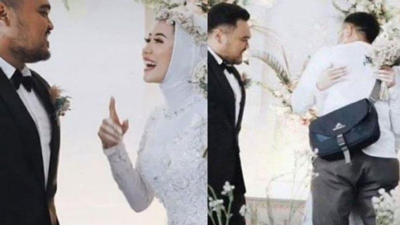 పెళ్లిలో భర్త ఎదుటే.. లవర్ ని కౌగిలించుకున్న వధువు..! పెళ్లిలో భర్త ఎదుటే.. లవర్ ని కౌగిలించుకున్న వధువు..!