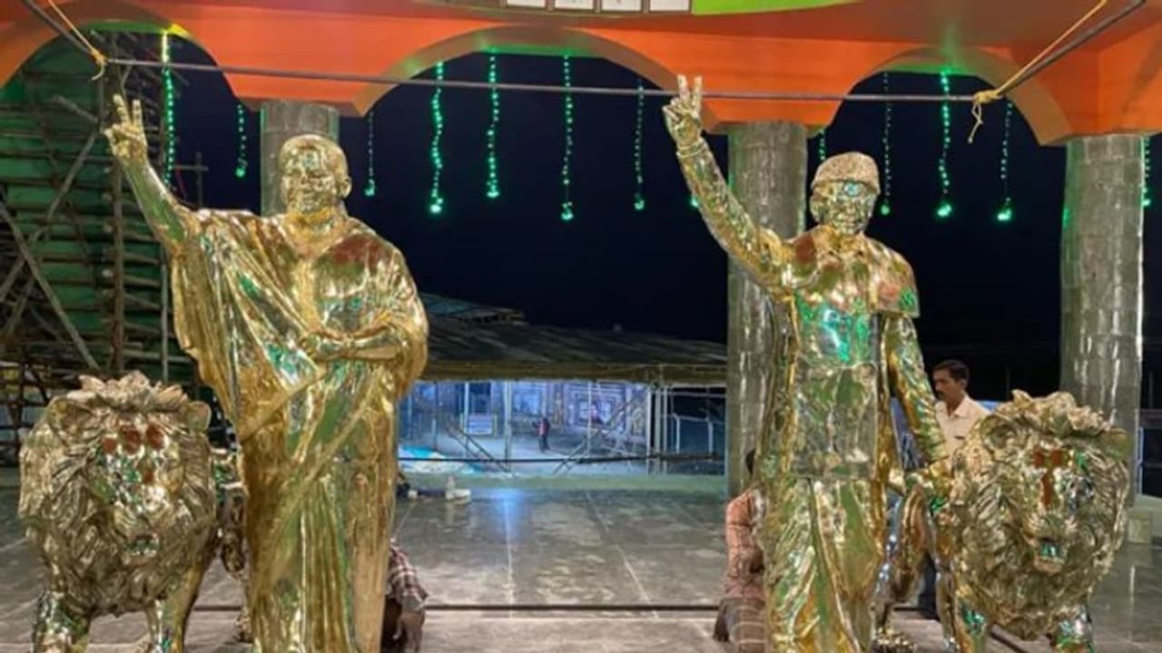 ജയലളിതയുടെയും എംജിആർന്റെയും പേരിൽ ക്ഷേത്രം, ഉദ്ഘാടനം ഇന്ന്