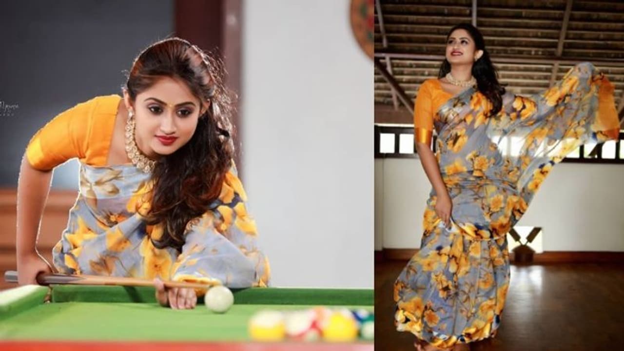 സാരിയിൽ തിളങ്ങി പുത്തൻ ഫോട്ടോഷൂട്ട്; ചിത്രങ്ങൾ പങ്കുവച്ച് സ്വാതി