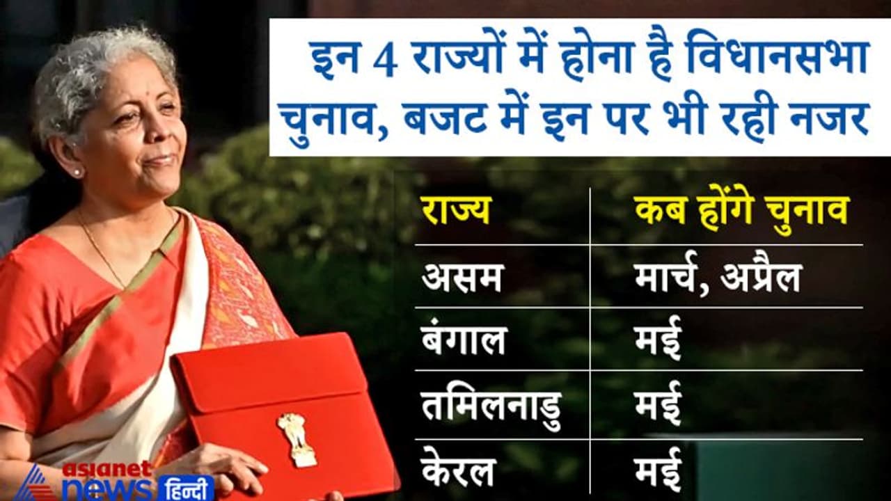वित्त मंत्री ने चुनाव वाले 4 राज्यों के लिए खोला पिटारा, रोड इन्फ्रास्ट्रक्चर पर 2.27 लाख करोड़ खर्च होंगे वित्त मंत्री ने चुनाव वाले 4 राज्यों के लिए खोला पिटारा, रोड इन्फ्रास्ट्रक्चर पर 2.27 लाख करोड़ खर्च होंगे