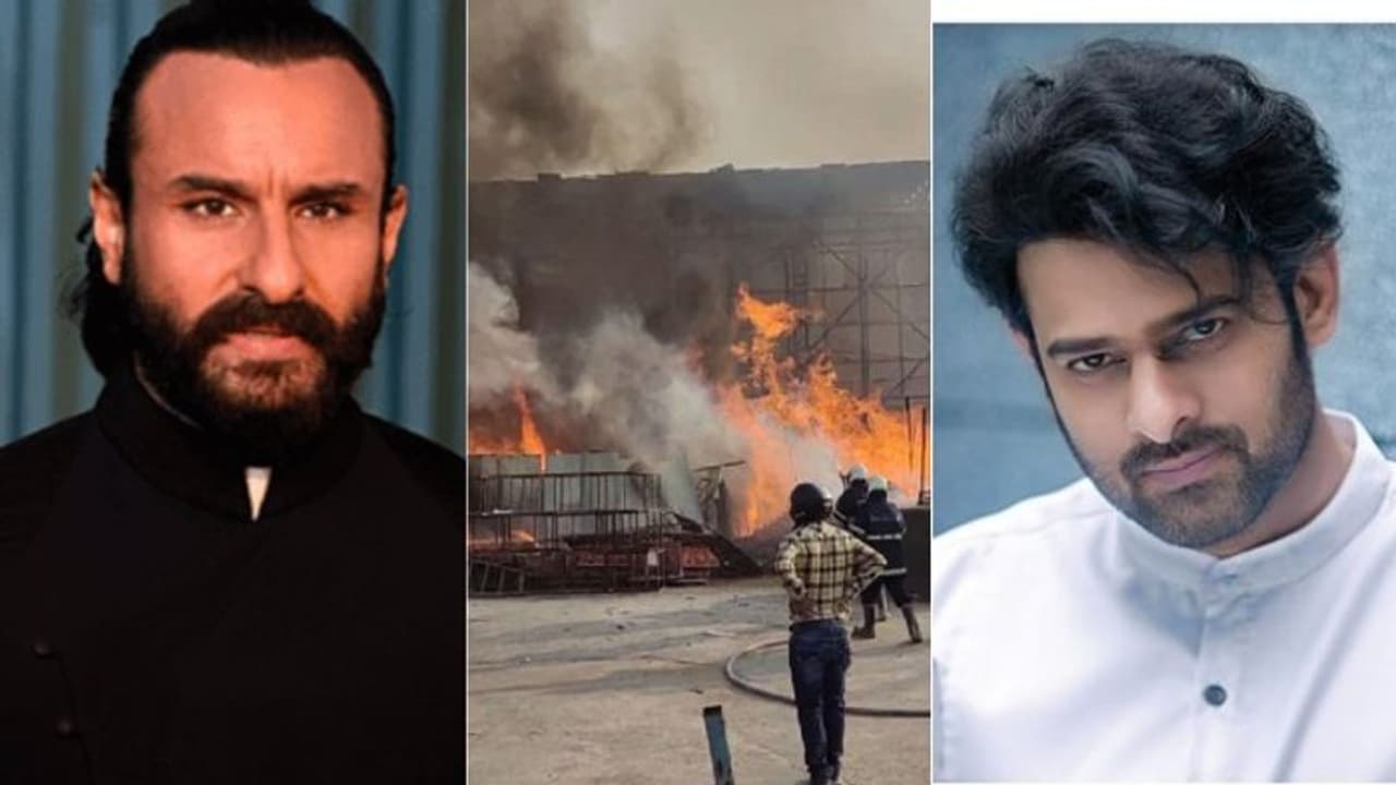 പ്രഭാസ് സെയ്ഫ് അലിഖാൻ ചിത്രം 'ആദിപുരുഷി'ന്റെ സെറ്റില് തീപിടിത്തം പ്രഭാസ് സെയ്ഫ് അലിഖാൻ ചിത്രം 'ആദിപുരുഷി'ന്റെ സെറ്റില് തീപിടിത്തം