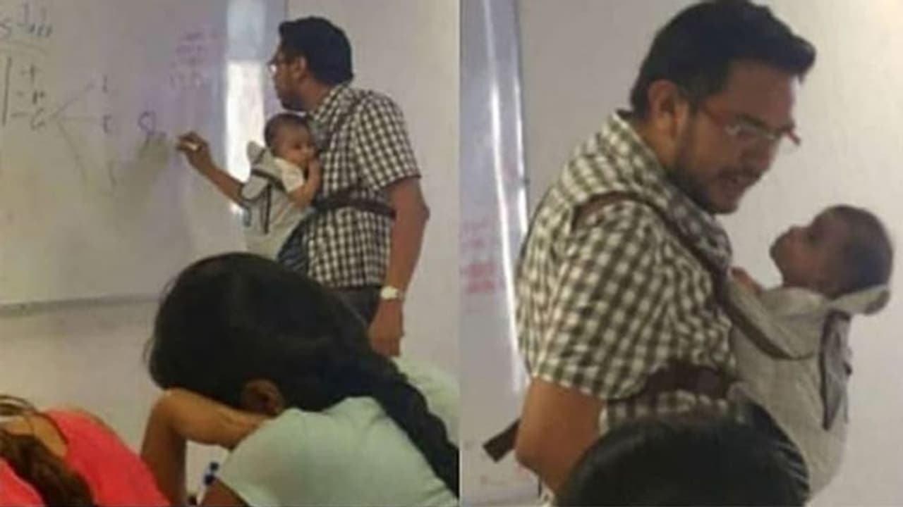 एक पिता और बच्चे की इमोशनल तस्वीर, बच्चे को जन्म देते ही चल बसी जब मां एक पिता और बच्चे की इमोशनल तस्वीर, बच्चे को जन्म देते ही चल बसी जब मां