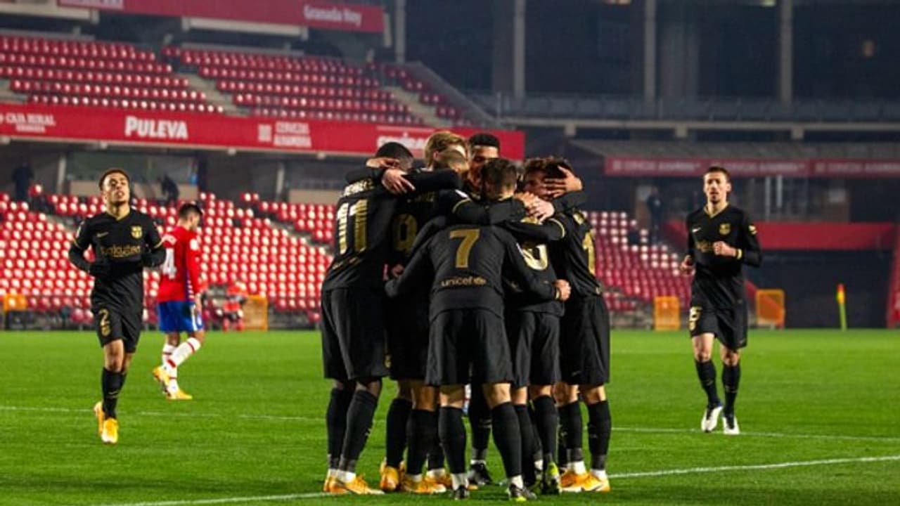 ഗംഭീര തിരിച്ചുവരവ്; ഗ്രനാഡയെ മറികടന്ന് ബാഴ്സലോണ കിംഗ്സ് കപ്പ് സെമിയില് ഗംഭീര തിരിച്ചുവരവ്; ഗ്രനാഡയെ മറികടന്ന് ബാഴ്സലോണ കിംഗ്സ് കപ്പ് സെമിയില്