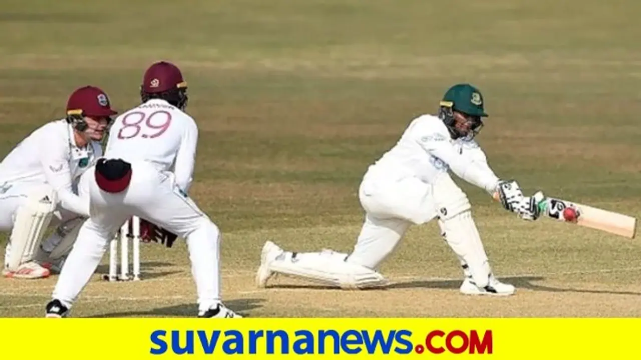 ವಿಂಡೀಸ್‌ ವಿರುದ್ಧ ಬಾಂಗ್ಲಾದೇಶ ಗೌರವಾನ್ವಿತ ಮೊತ್ತ